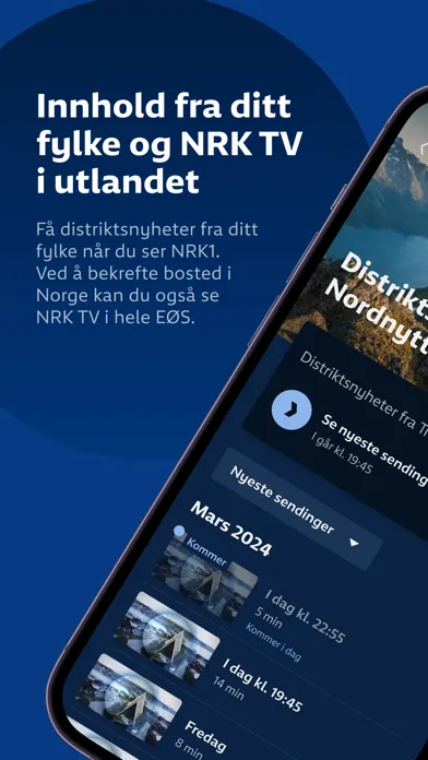 Capturas de tela do NRK TV