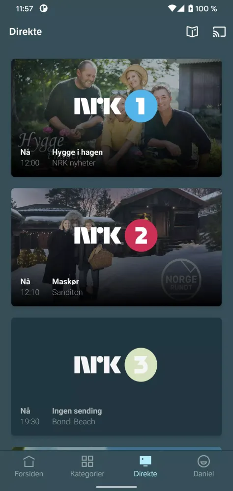 NRK TV Screenshots