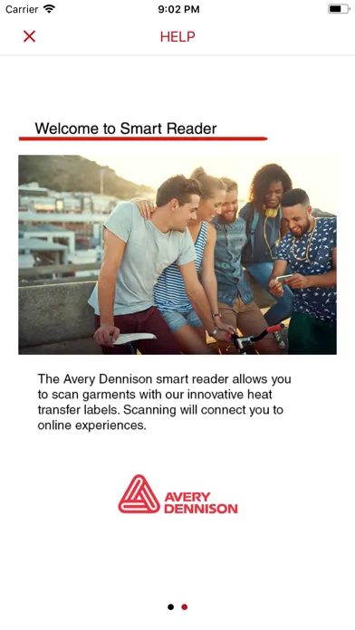 Captures d'écran de Avery Dennison Smart Reader