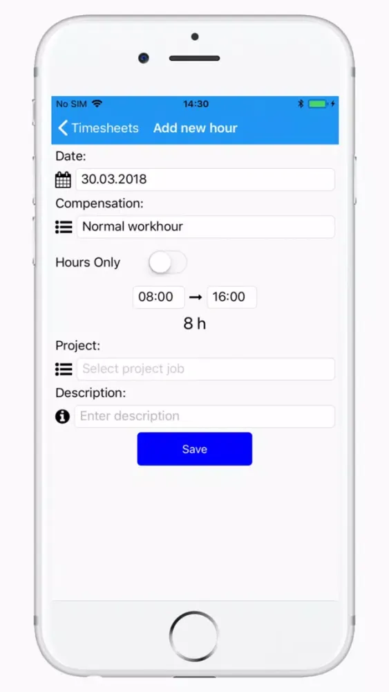 OCS HR Timesheets स्क्रीनशॉट