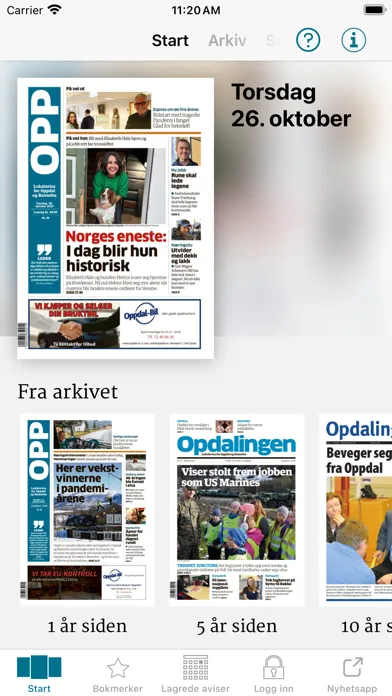 Zrzuty ekranu OPP eAvis