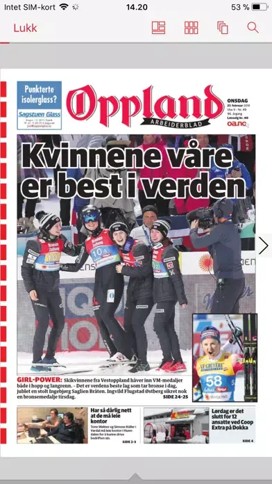 صور Oppland Arbeiderblad eAvis