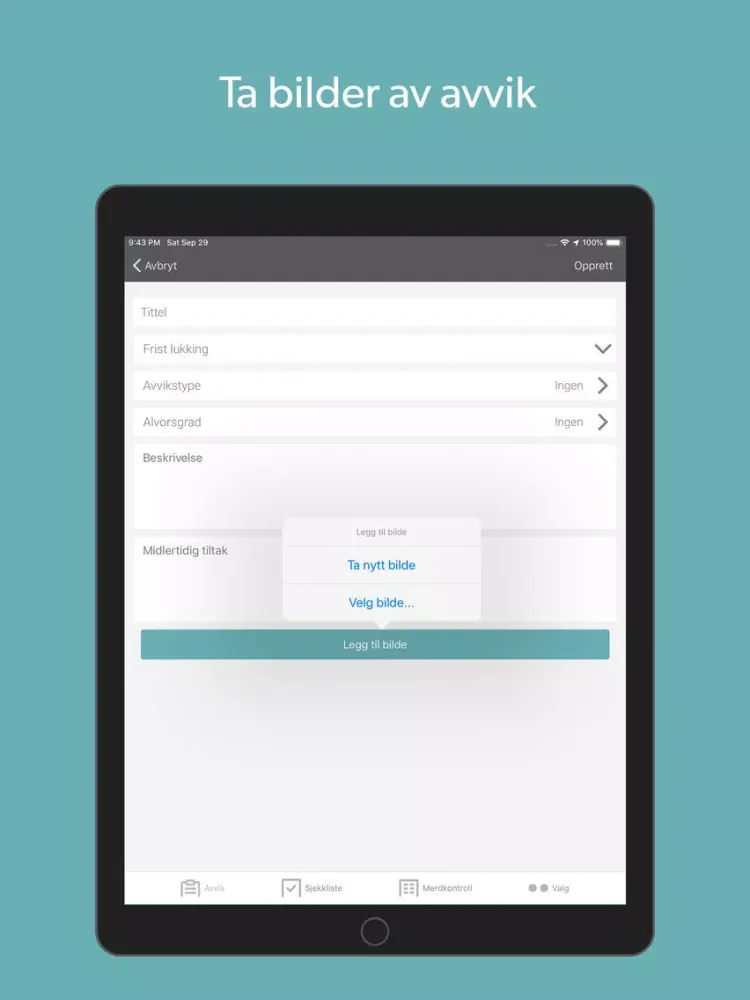 Ảnh chụp màn hình của InControl Havbruk iPad 