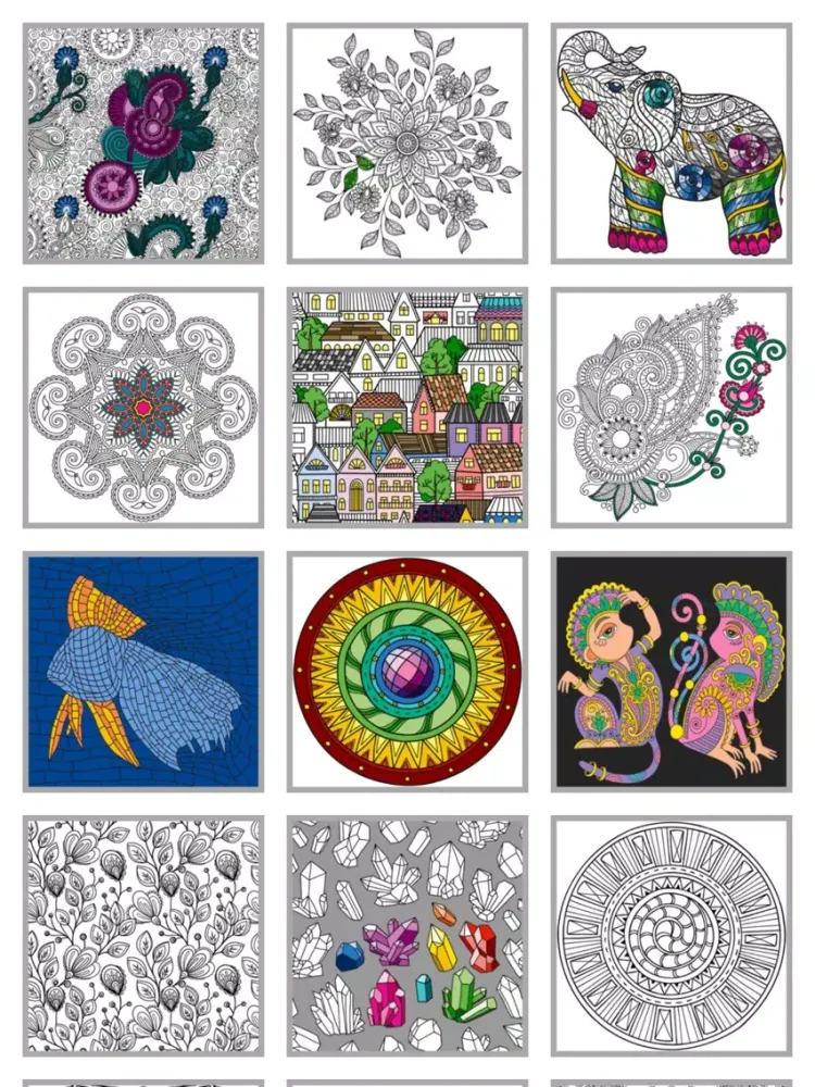 ภาพหน้าจอของ Mindfulness coloring - Anti-stress art therapy for adults (Book 1) iPad 