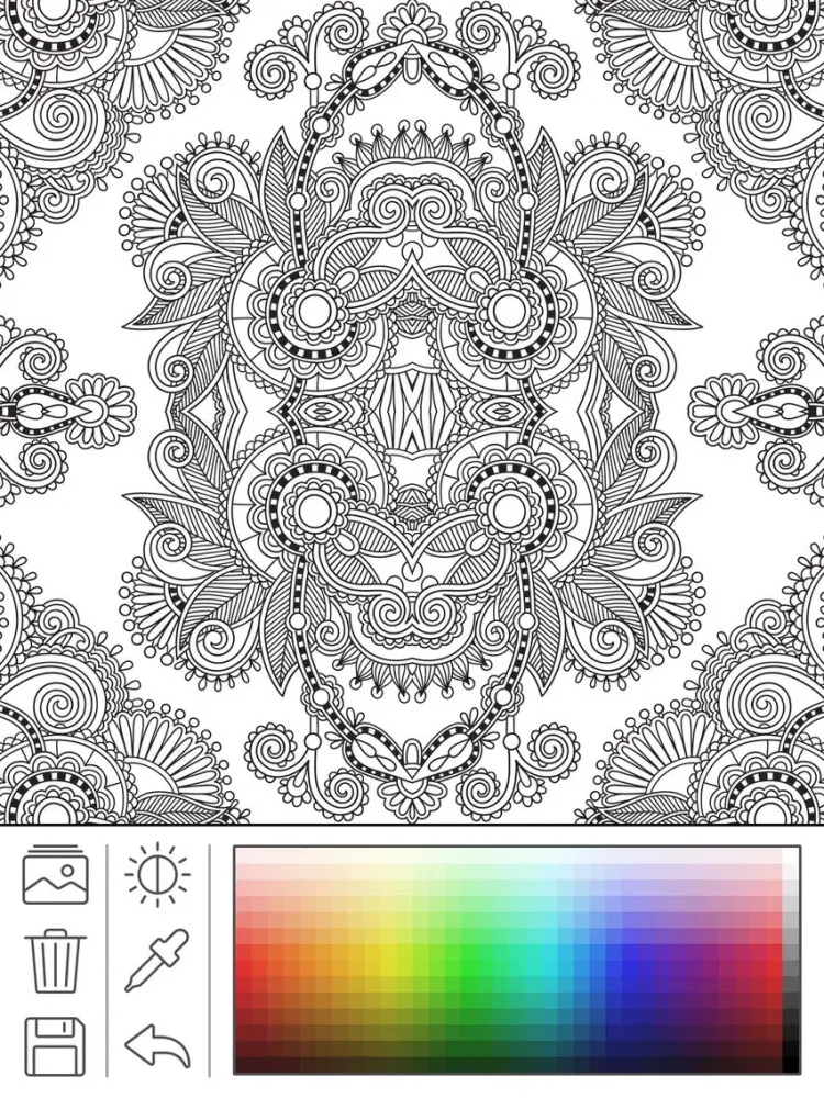 ภาพหน้าจอของ Mindfulness coloring - Anti-stress art therapy for adults (Book 1) iPad 