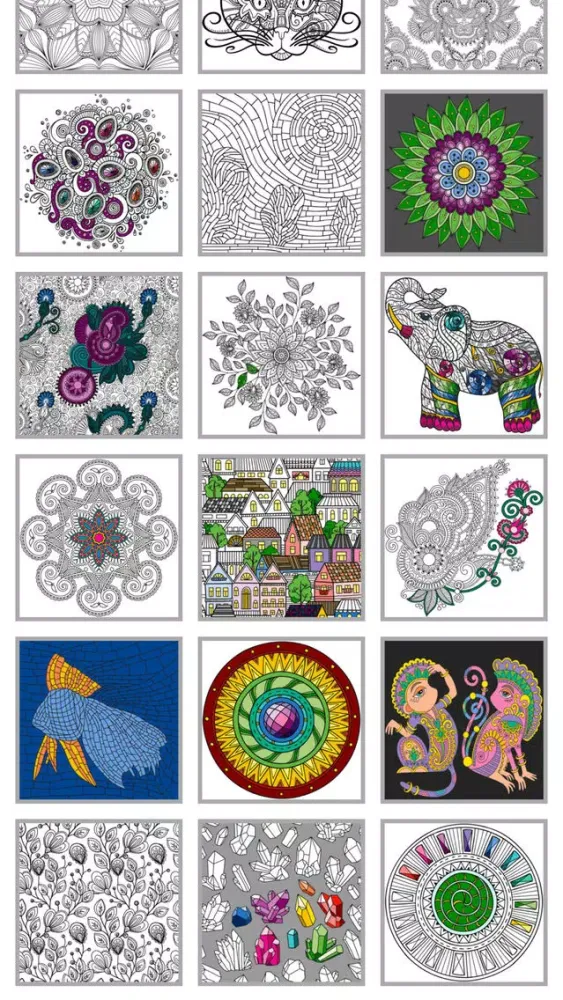 ภาพหน้าจอของ Mindfulness coloring - Anti-stress art therapy for adults (Book 1)
