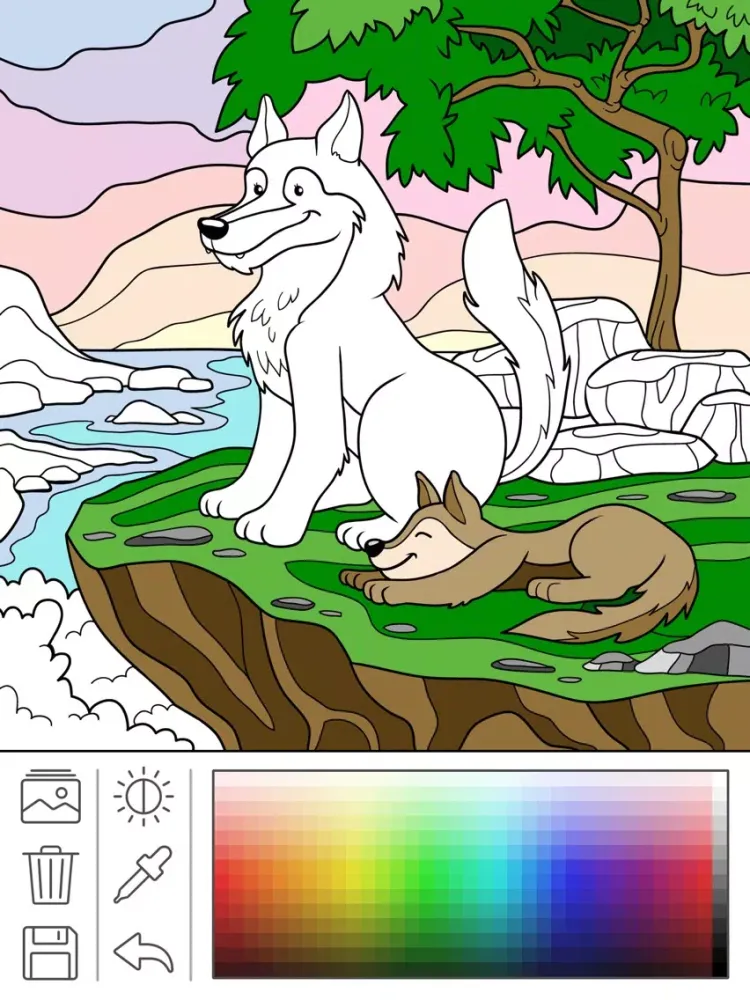 Coloring for kids (Book 2) iPad 应用截图