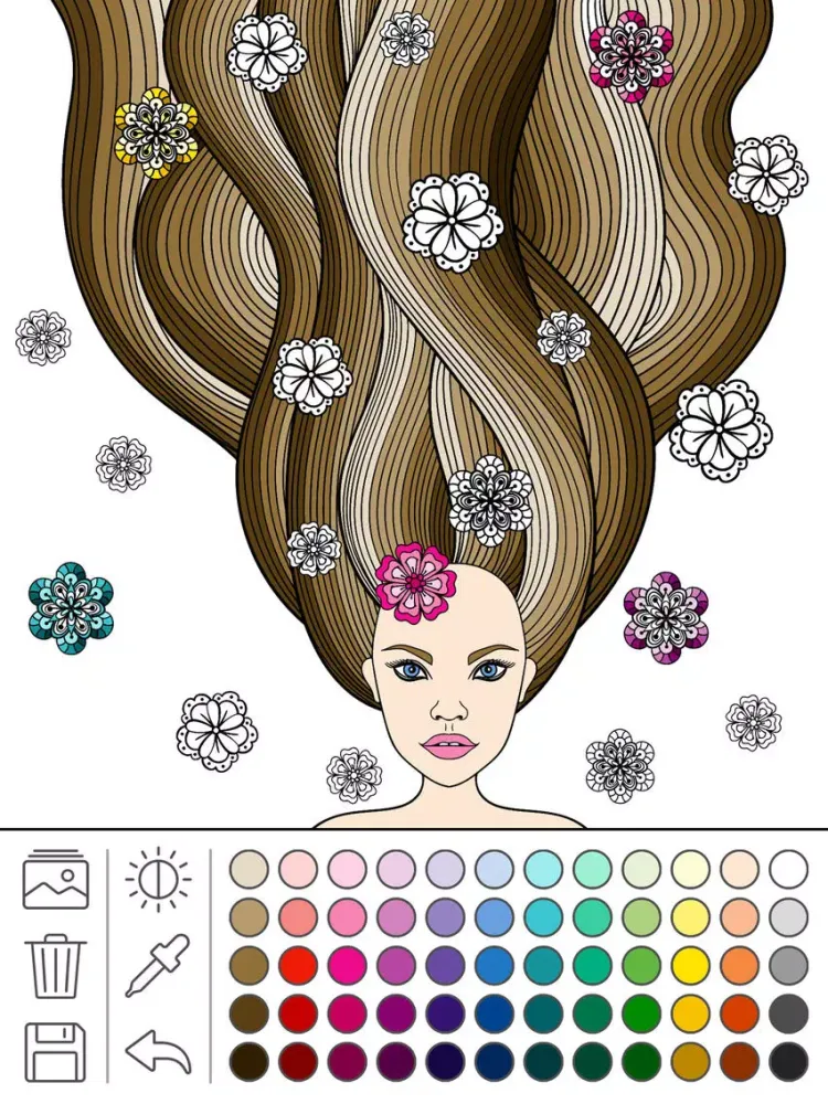Capturas de pantalla de Mindfulness coloring - Anti-stress art therapy for adults (Book 4) iPad 