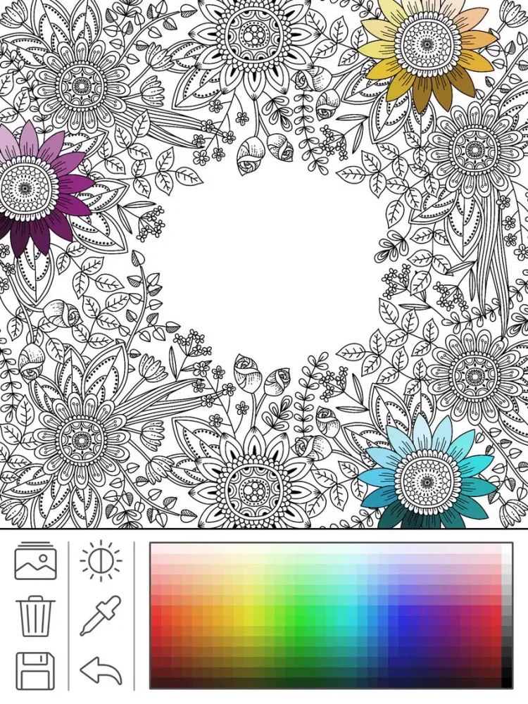 Capturas de pantalla de Mindfulness coloring - Anti-stress art therapy for adults (Book 4) iPad 