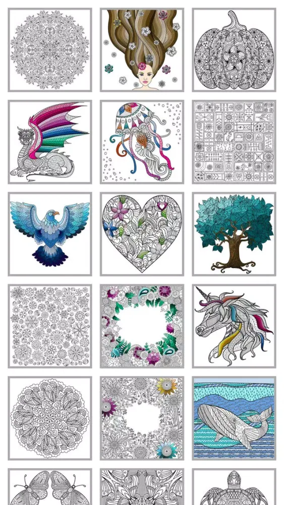 Capturas de pantalla de Mindfulness coloring - Anti-stress art therapy for adults (Book 4)