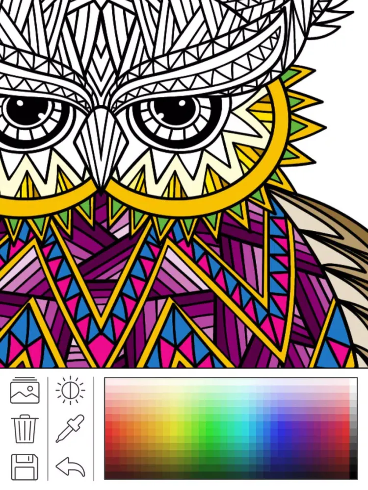 Mindfulness coloring - Anti-stress art therapy for adults (Book 5) iPad  Screenshots