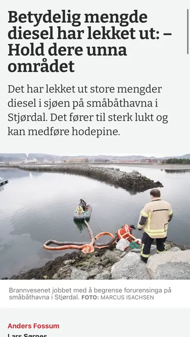 Screenshot di Bladet Nyheter