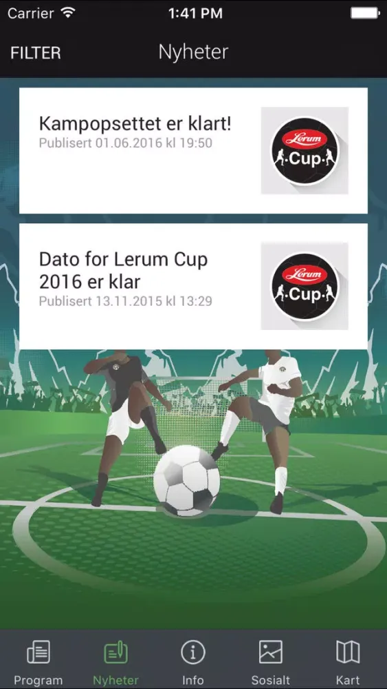 Zrzuty ekranu Lerum Cup