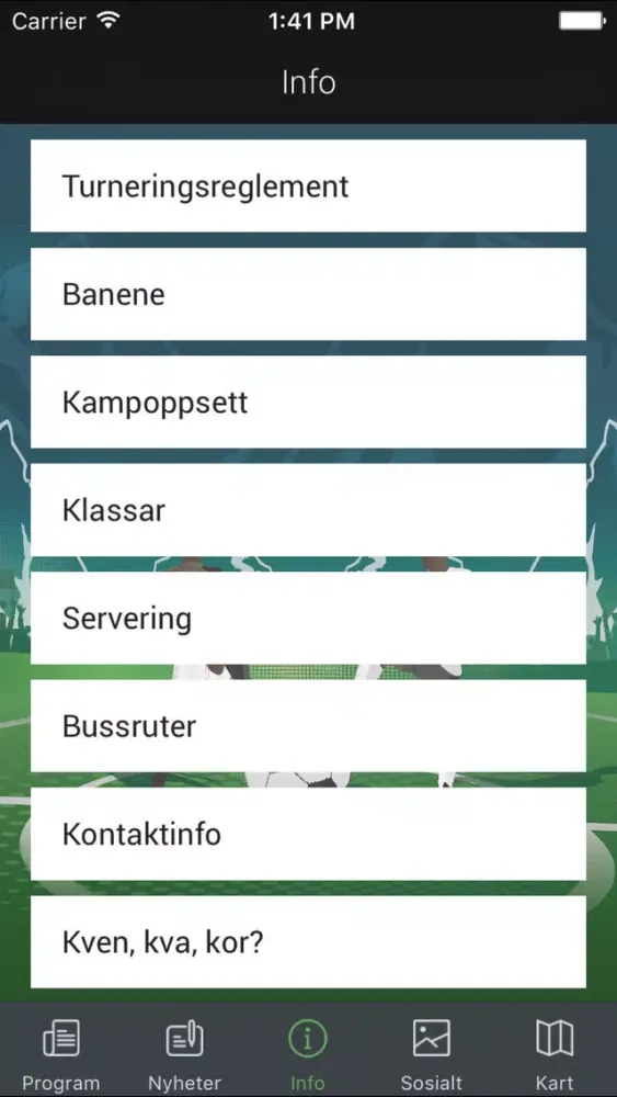 Zrzuty ekranu Lerum Cup