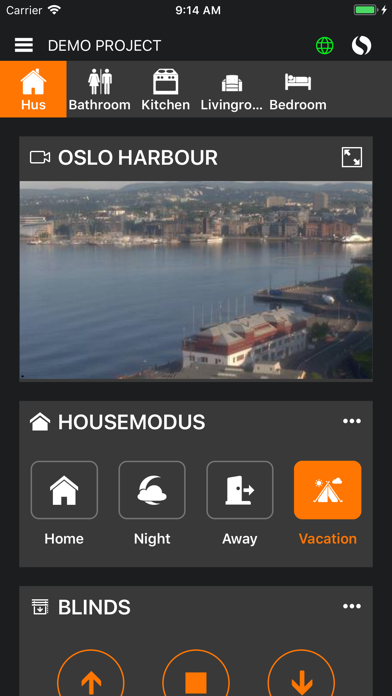 Sensio Smart Home Screenshots