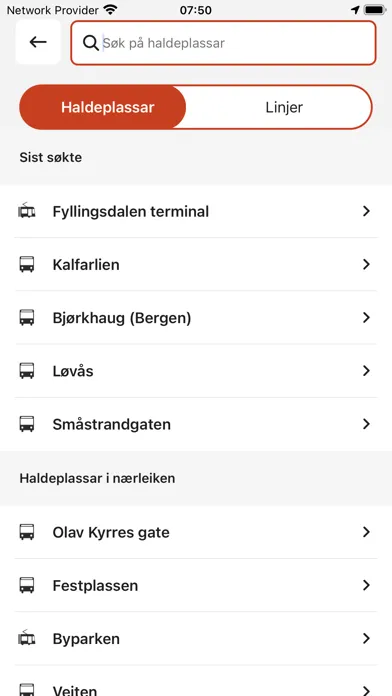 Tangkapan skrin Skyss Reise