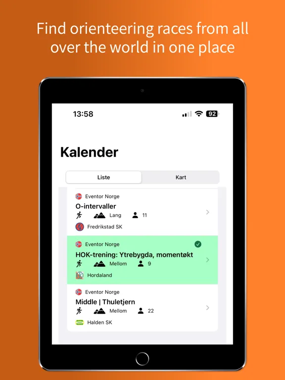 OriGo - Orienteering iPad  سکرین شاٹس