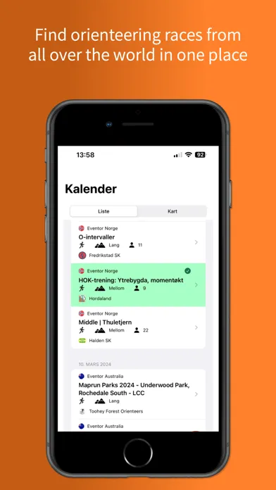 OriGo - Orienteering سکرین شاٹس