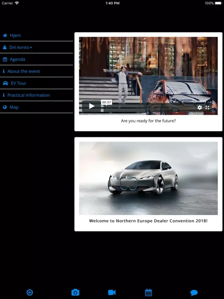 BMW Event iPad  Screenshots