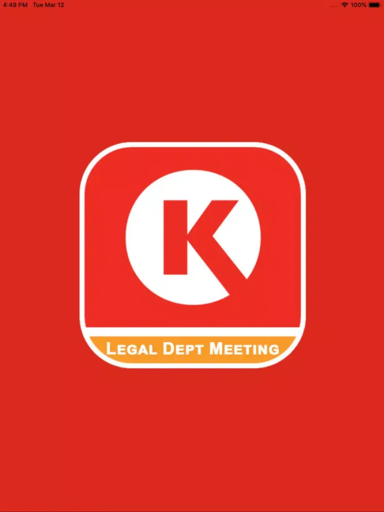 Ảnh chụp màn hình của Legal Department Meeting iPad 