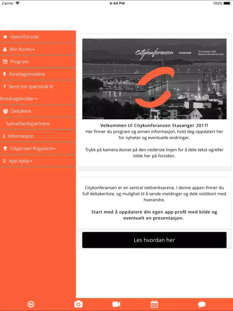 Capturas de pantalla de Citykonferansen Stavanger iPad 