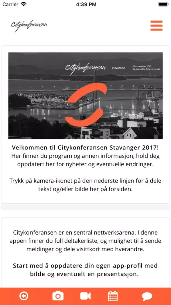 Capturas de pantalla de Citykonferansen Stavanger