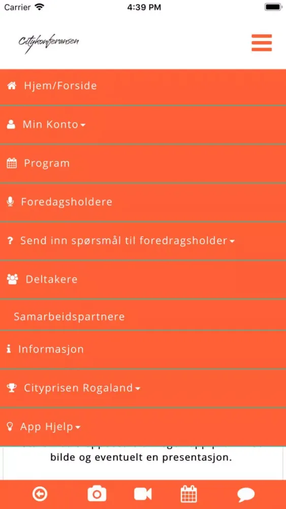 Capturas de pantalla de Citykonferansen Stavanger