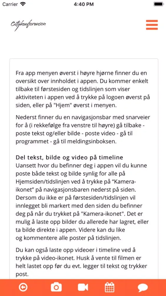 Capturas de pantalla de Citykonferansen Stavanger