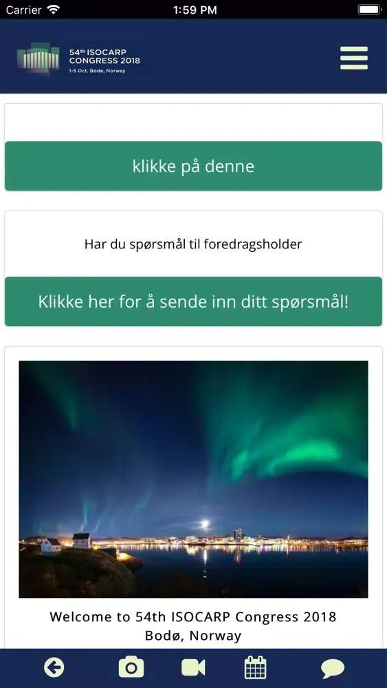 Ảnh chụp màn hình của ISOCARP Bodø 2018