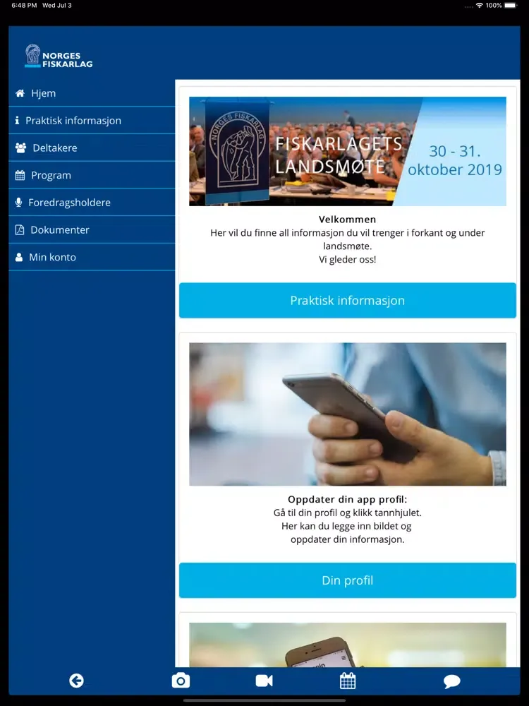 تصاویر NF landsmøte iPad 