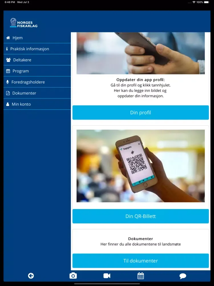 تصاویر NF landsmøte iPad 