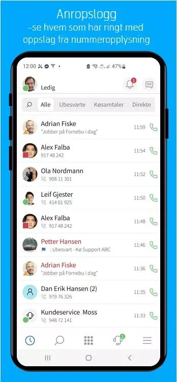 Ảnh chụp màn hình của Telenor MBN