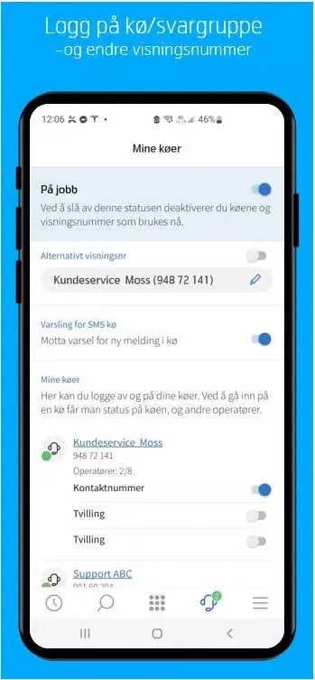 Ảnh chụp màn hình của Telenor MBN