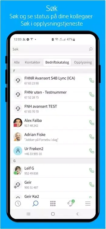 Ảnh chụp màn hình của Telenor MBN