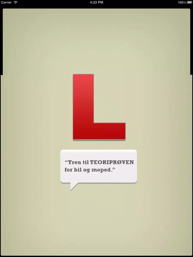 Teoriprøven - Førerprøven for bil og moped iPad  스크린샷