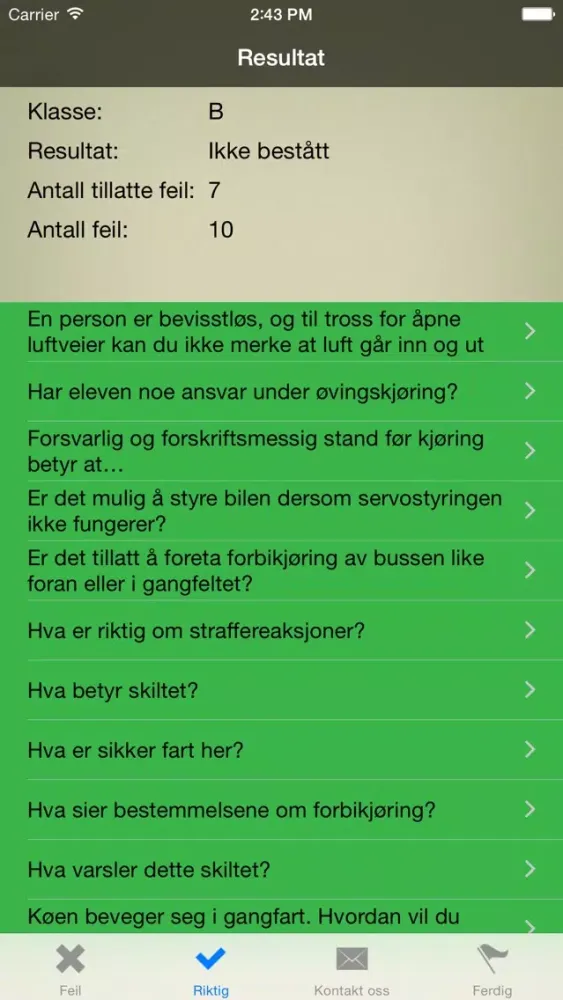 Teoriprøven - Førerprøven for bil og moped 스크린샷