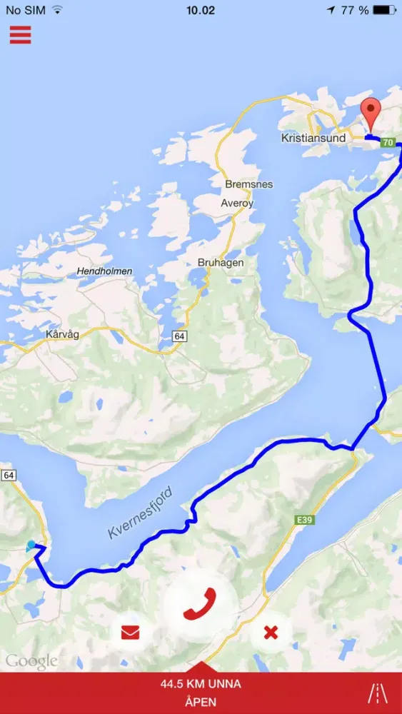 Captures d'écran de First Stop - Veihjelp for yrkessjåføren