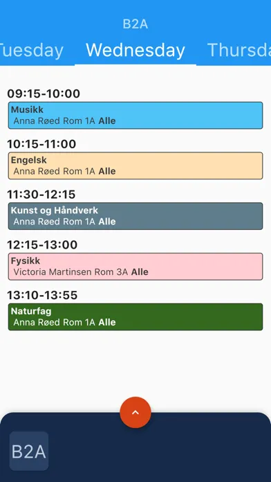 Captures d'écran de Transponder Schedule