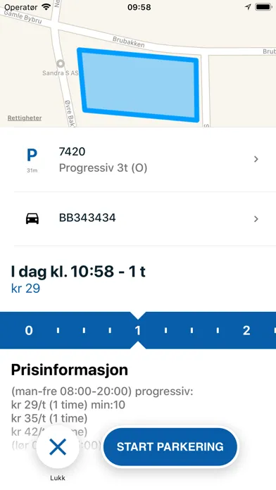Screenshot di SmartPark Parkering