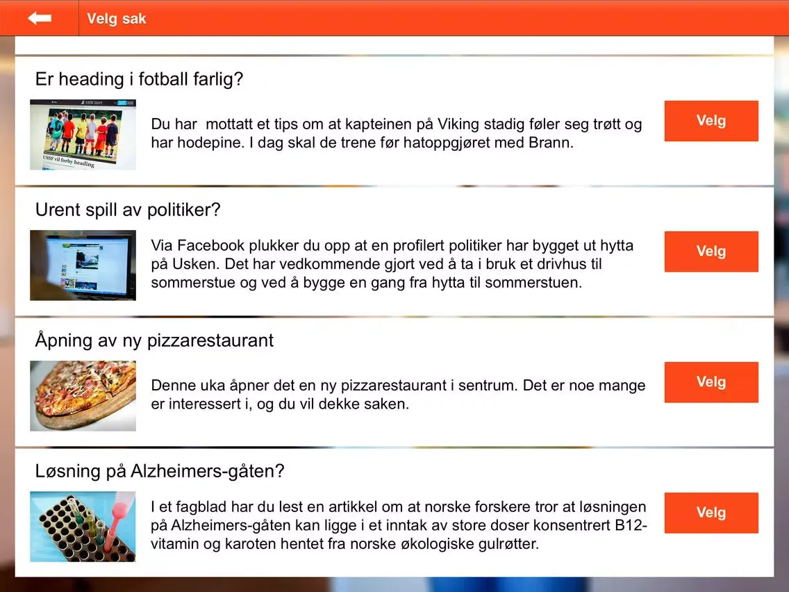 Screenshot di Journalist? Jeg? iPad 