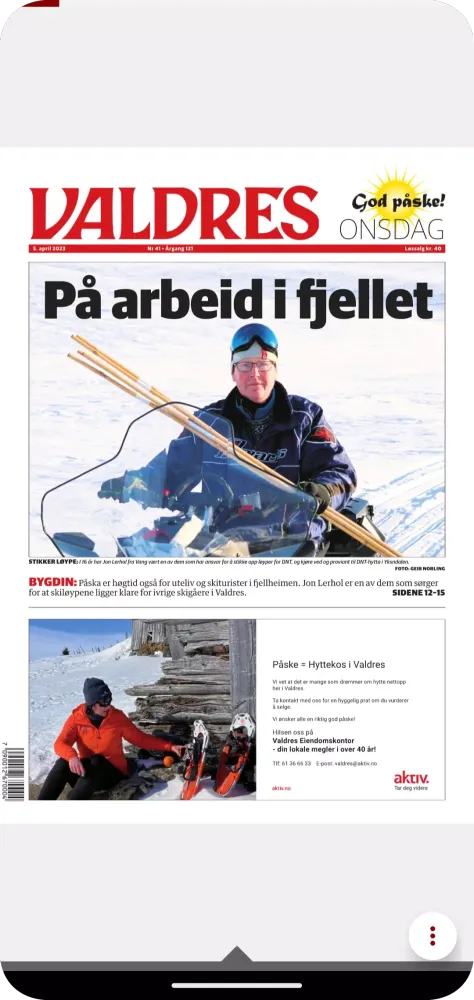 Avisa Valdres eAvis Screenshots