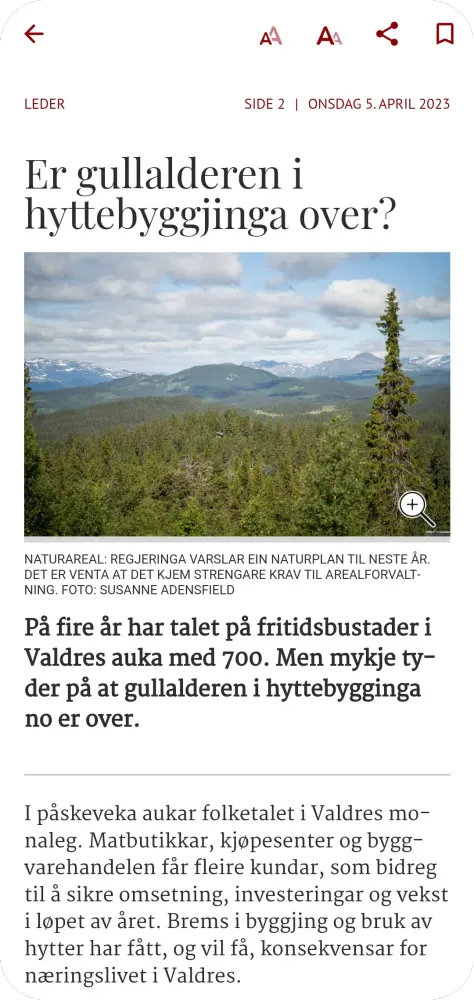 Avisa Valdres eAvis Screenshots
