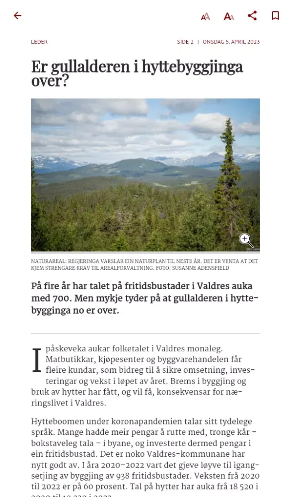 Avisa Valdres eAvis Screenshots