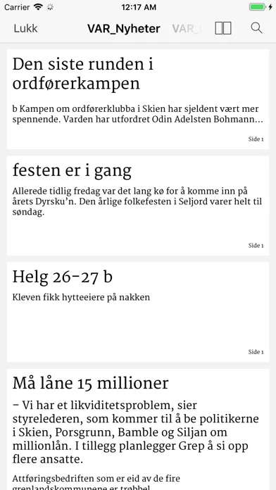 Varden eAvis سکرین شاٹس