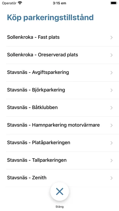 Capturas de pantalla de Värmdö Hamnar Parkering