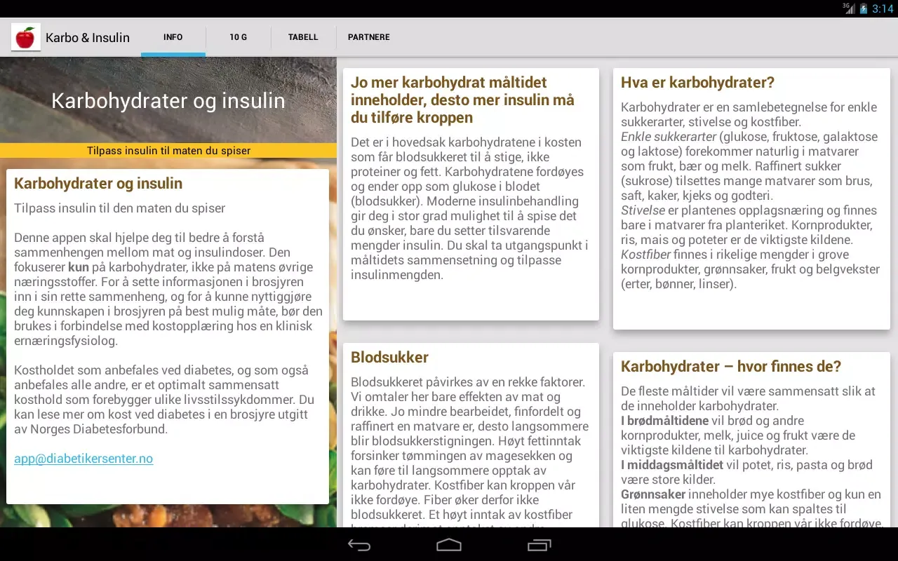 Karbo & Insulin Screenshots