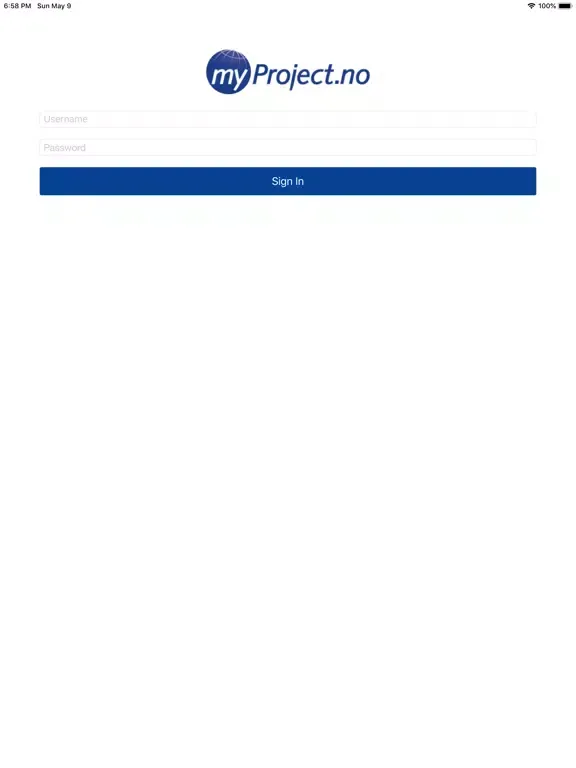 myProject.no iPad  स्क्रीनशॉट
