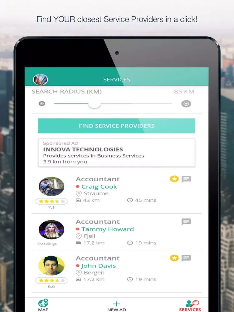 Скриншоты WRK4ME - locate jobs near YOU! iPad 