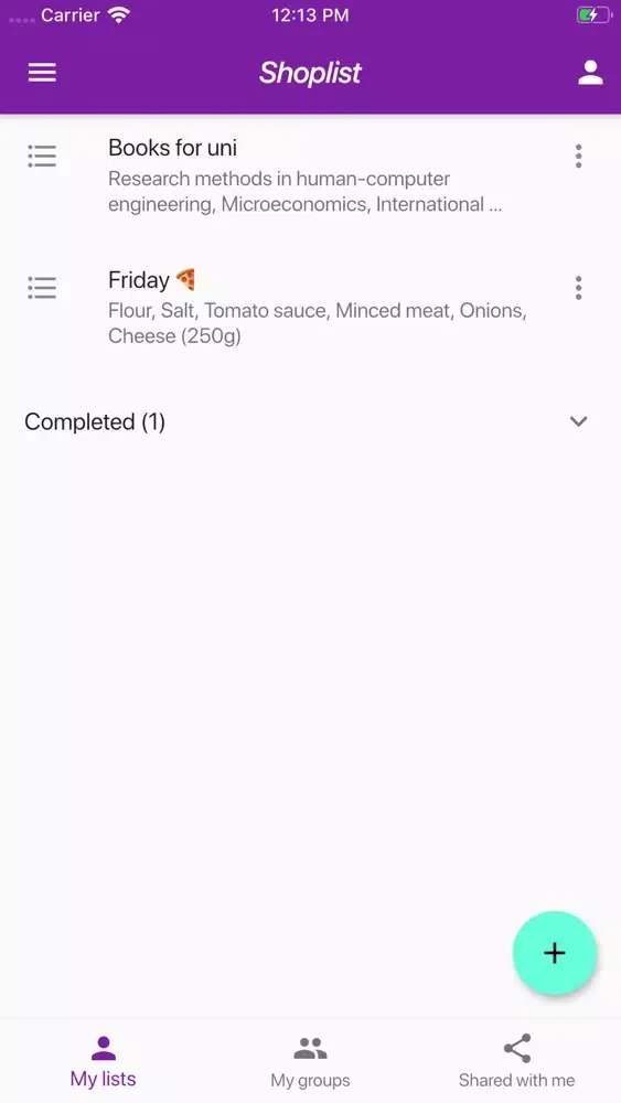 تصاویر Shoplist (Share & Collaborate)