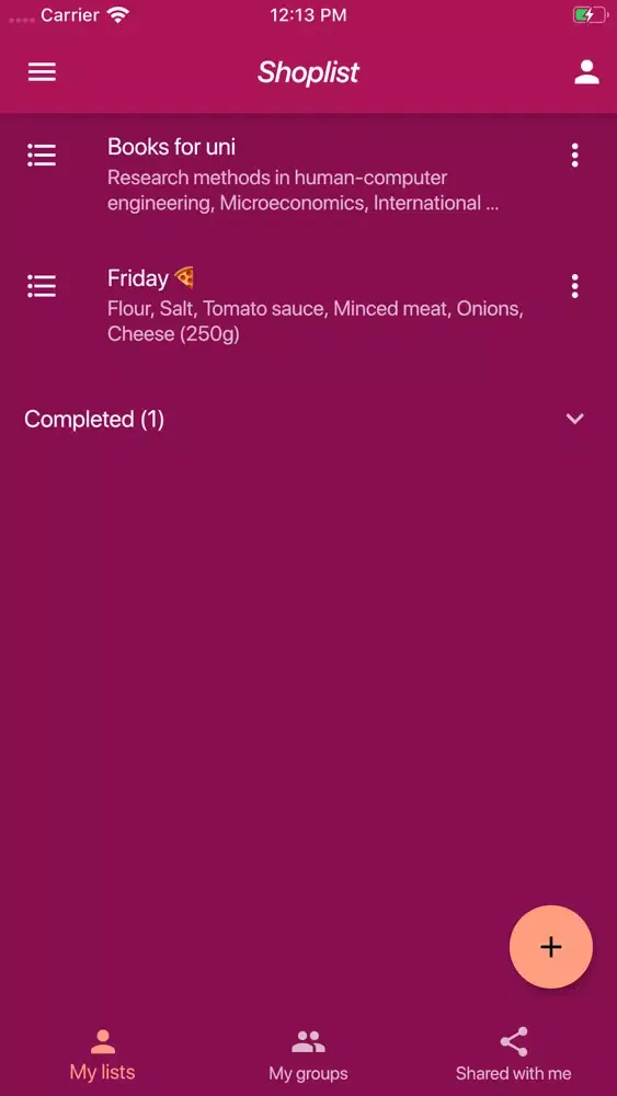 تصاویر Shoplist (Share & Collaborate)